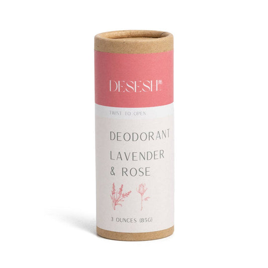 Natural Deodorant (Aluminum Free, With Essential Oils): Lavender & Rose