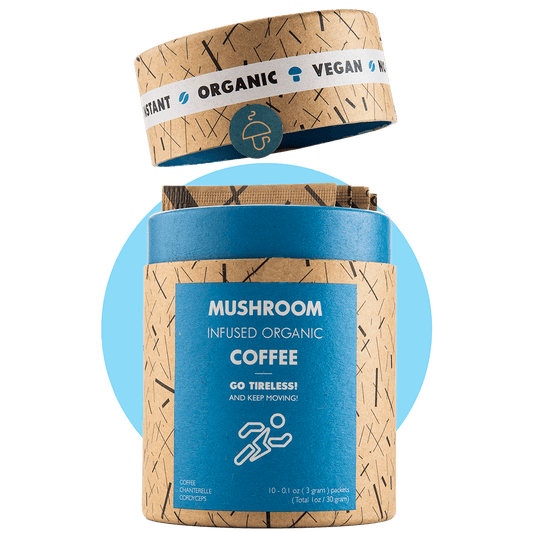 Go Tireless- mushroom coffe with Chanterelle and Cordyceps