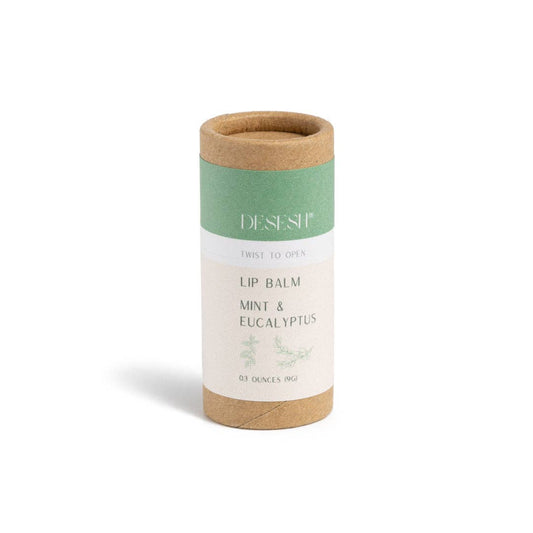 Natural Lip Balm (No Artificial Fragrances or Colors): Mint & Eucalyptus